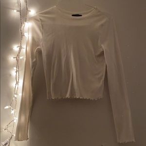 Forever 21 long sleeve white shirt
